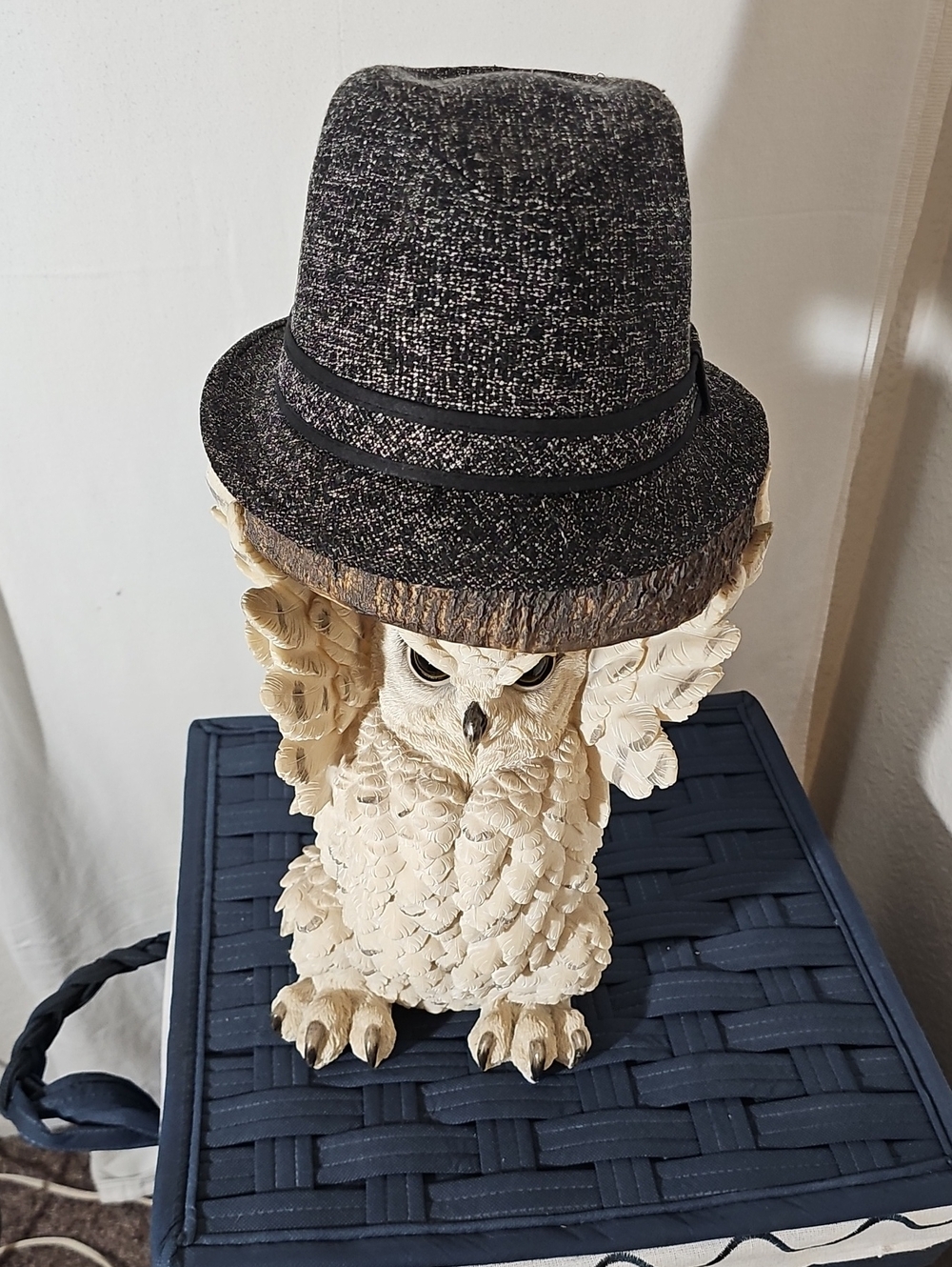 OTTO Black and Silver Sparkle Fedora Hat